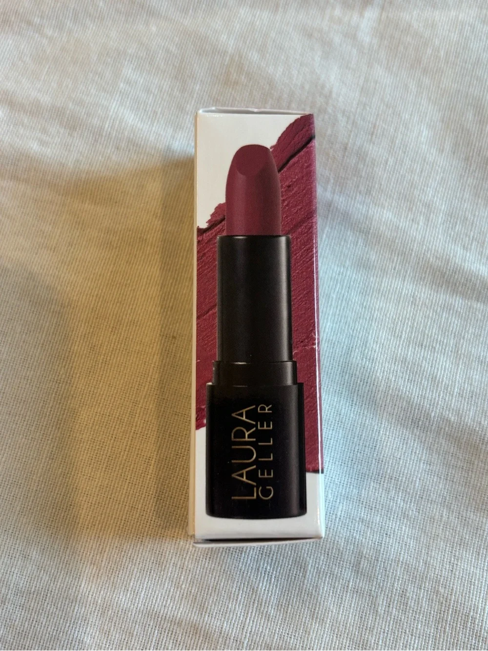 Laura Geller Modern Classic Cream Lipstick Real Rosy NIB Rose-Mauve Lipstick